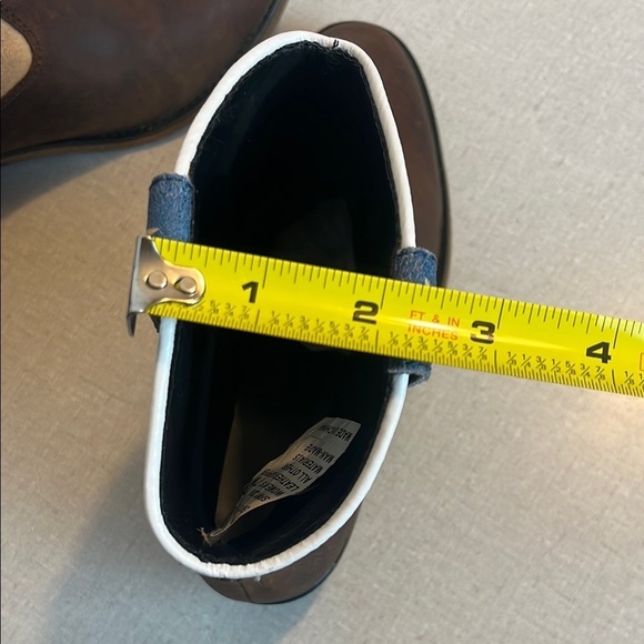 Brown Ankle Boots with American Flag Design - Picture 6 of 10